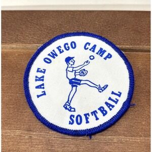 Lake Owego Camp Softball‎ Round 3" Patch, Vintage